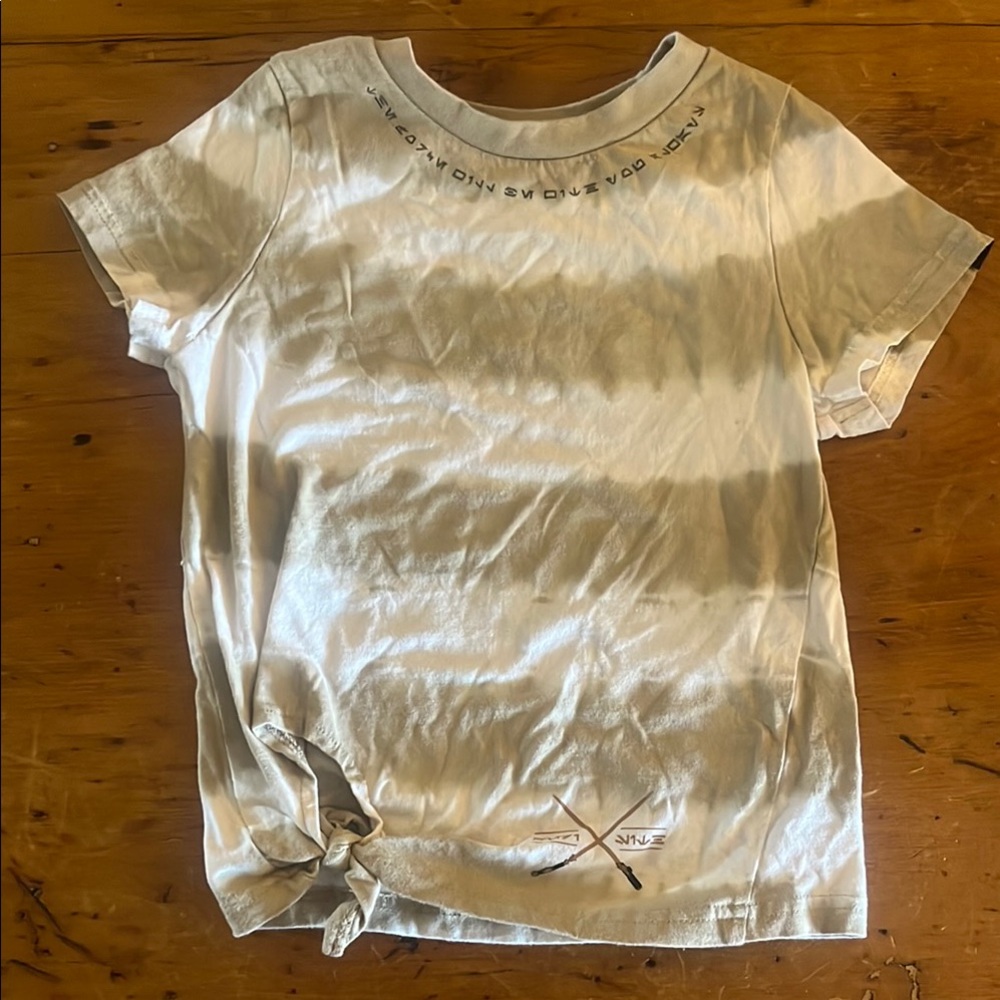 Girls Star Wars tie knot tee